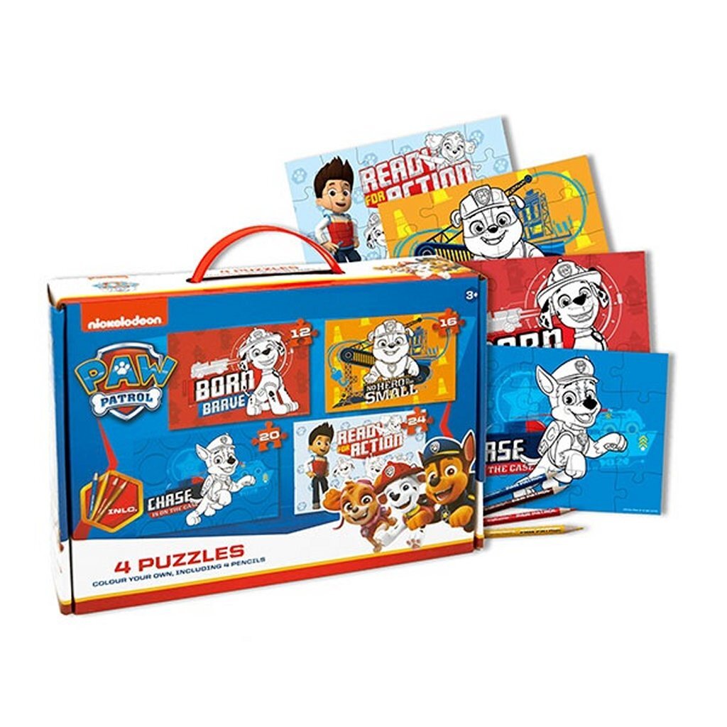 Paw patrulje 4i1 puslespil 12-24 brikker