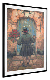 Grafix diamantmaleri anton pieck mand med roser 40x50cm