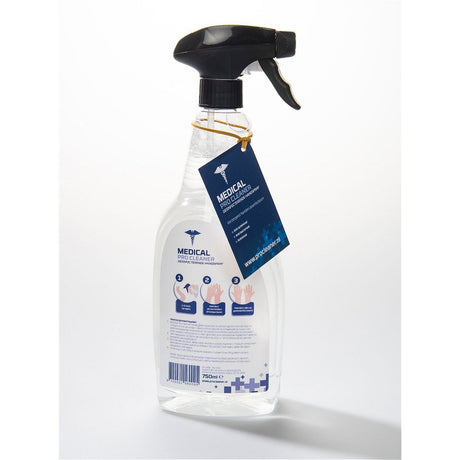 Medical pro cleaner desinfektionsmiddel håndspray 750 ml æske 10 stk