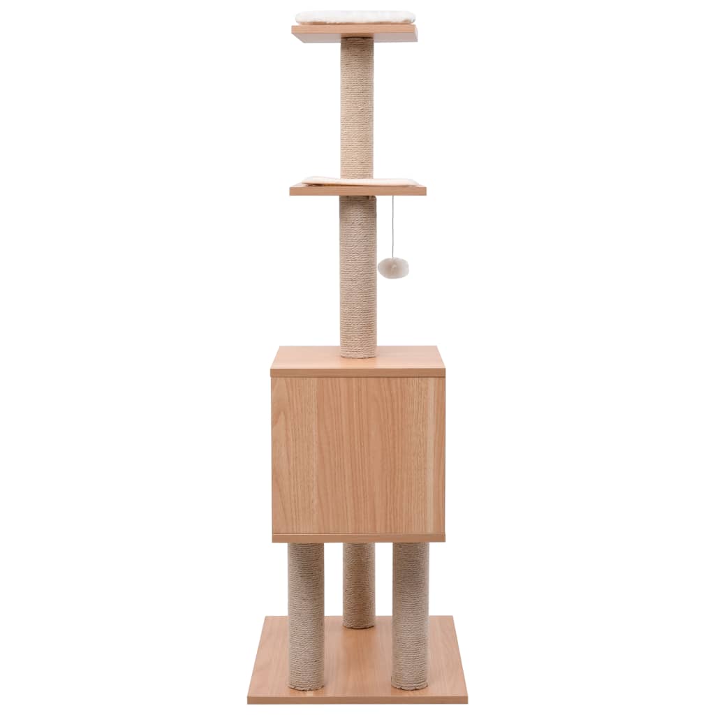 Vidaxl Cat Scratching Post med Sisal Krabmat 123 cm
