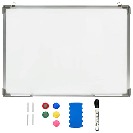 Vidaxl tavle magnetisk 70x50 cm stål hvid