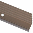 Vidaxl trapneuzen l-vormig 5 st 100 cm aluminium bruin