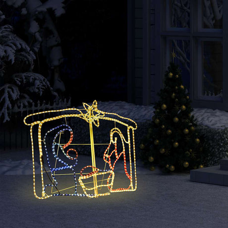 Vidaxx juledekoration julekrybbe 240 lysdioder 116x41x87 cm