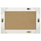 Vidaxl Wall Mirror Baroque stil 60x40 cm hvid