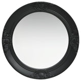 Vidaxl Wall Mirror Baroque stil 50 cm sort