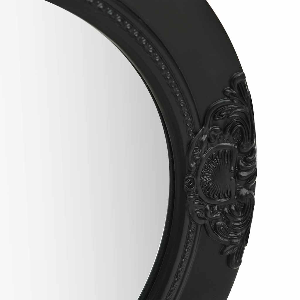 Vidaxl Wall Mirror Baroque stil 50 cm sort