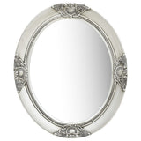 Vidaxl Wall Mirror Baroque Style 50x60 cm sølvfarvet