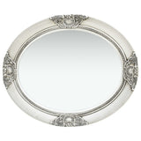 Vidaxl Wall Mirror Baroque Style 50x60 cm sølvfarvet