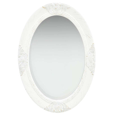 Vidaxl Wall Mirror Baroque stil 50x70 cm hvid