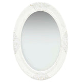 Vidaxl Wall Mirror Baroque stil 50x70 cm hvid