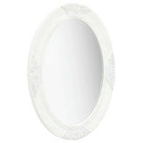 Vidaxl Wall Mirror Baroque stil 50x70 cm hvid