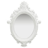 Vidaxl Wall Mirror Castle Style 56x76 cm hvid