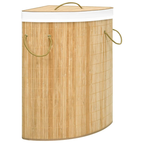 Vidaxl Hoekwasmand 60 L Bambus