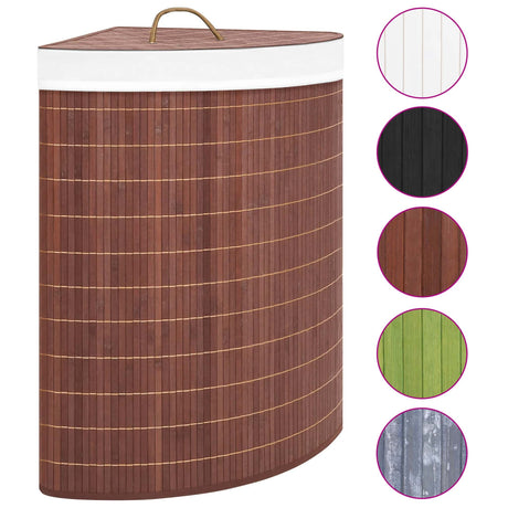 Vidaxl Hoekwasmand 60 L Bambus Brown