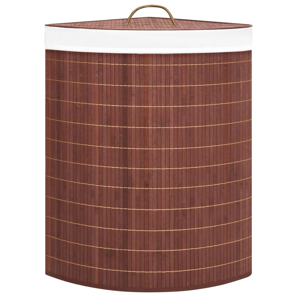 Vidaxl Hoekwasmand 60 L Bambus Brown
