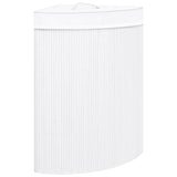 Vidaxl Hoekwasmand 60 L Bambus White