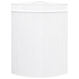 Vidaxl Hoekwasmand 60 L Bambus White