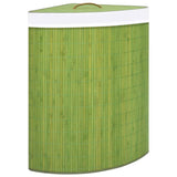 Vidaxl Hoekwasmand 60 L bambusgrøn