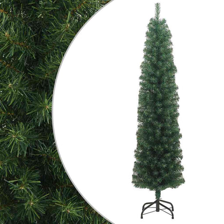 Vidaxx kunstigt juletræ med standard smal 180 cm PVC grøn