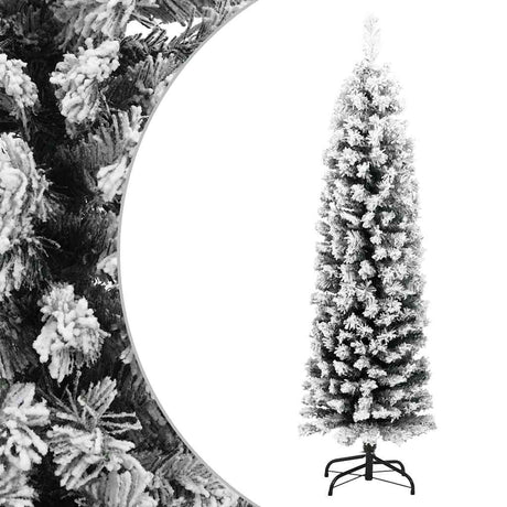 Vidaxx kunstigt juletræ med snesmal 150 cm PVC grøn