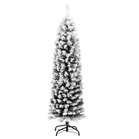 Vidaxx kunstigt juletræ med snesmal 150 cm PVC grøn