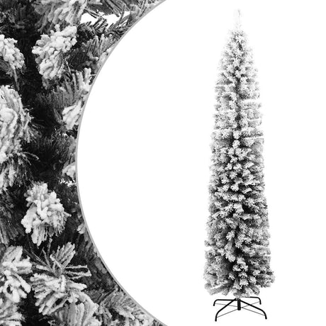 Vidaxx kunstigt juletræ med snesmal 180 cm PVC grøn