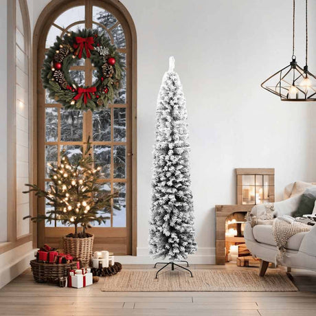 Vidaxx kunstigt juletræ med snesmal 180 cm PVC grøn