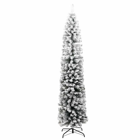 Vidaxx kunstigt juletræ med snesmal 210 cm PVC grøn