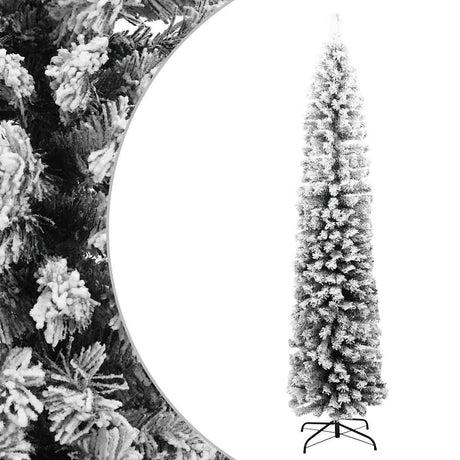 Vidaxx kunstigt juletræ med snesmal 240 cm PVC grøn