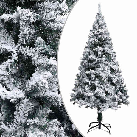 Vidaxl Kunstkerstboom med sne 150 cm grøn