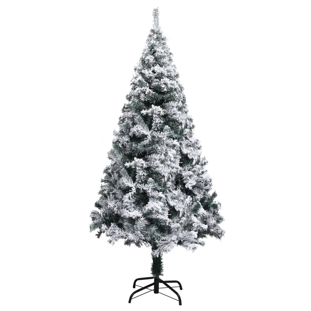 Vidaxl Kunstkerstboom med sne 150 cm grøn