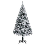 Vidaxl Kunstkerstboom med sne 150 cm grøn