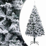 Vidaxl kunstkerstboom met sneeuw 210 cm groen