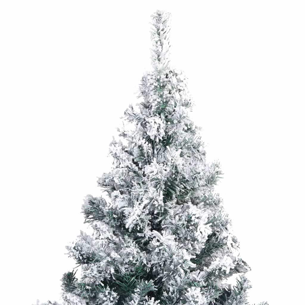 Vidaxl kunstkerstboom met sneeuw 210 cm groen