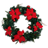 Vidaxl julekrans med LED -lys 60 cm PVC Green