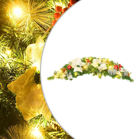 Vidaxl Christmas Arch med LED -lys 90 cm PVC Green