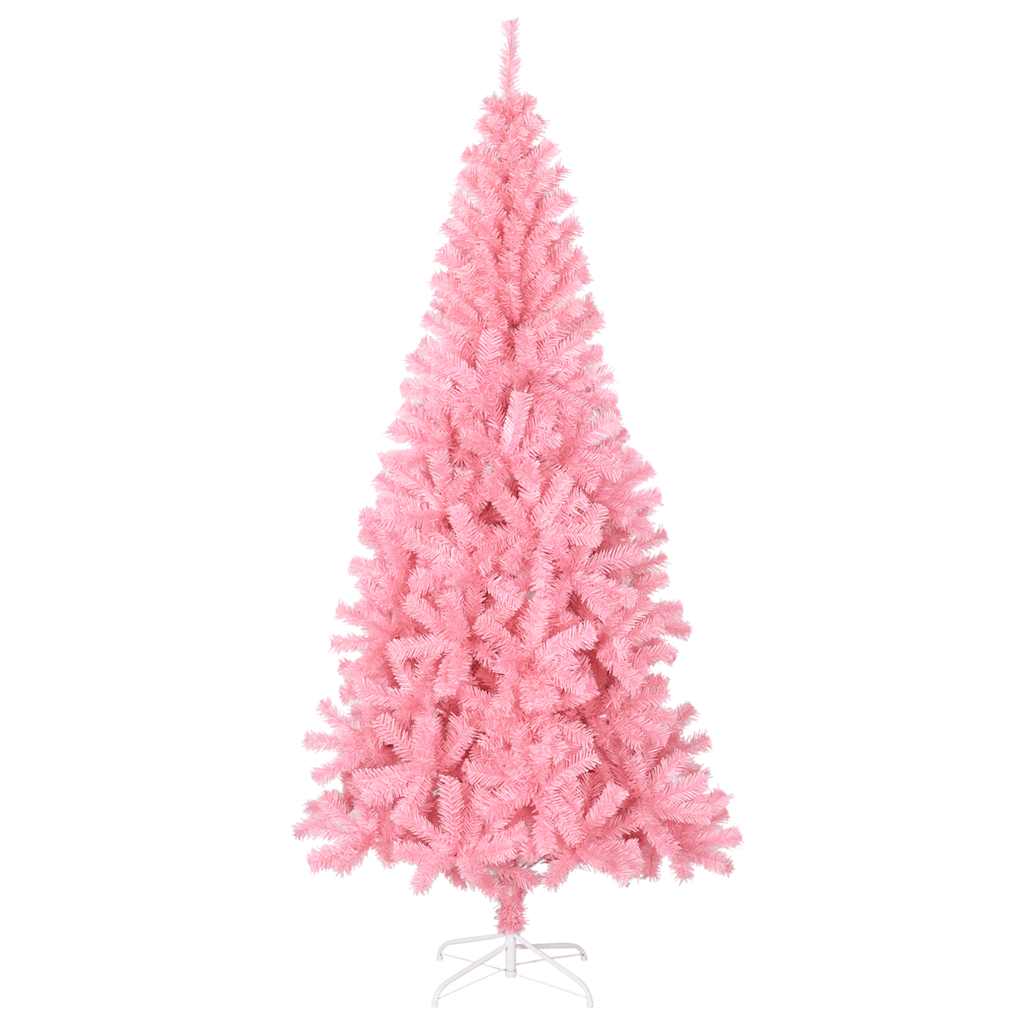 Vidaxl Kunstkerstboom med standard 210 cm PVC Pink