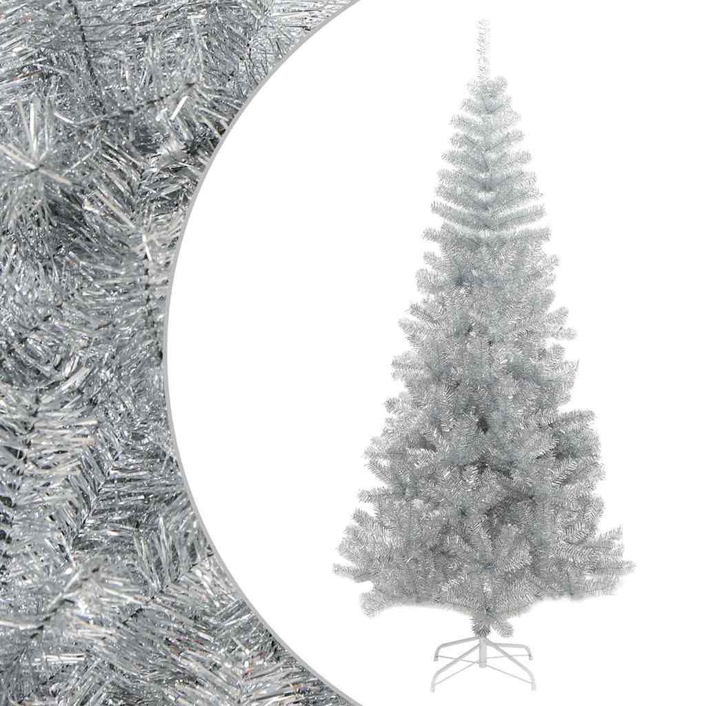 Vidaxl Kunstkerstboom med standard 180 cm cap sølvfarvet