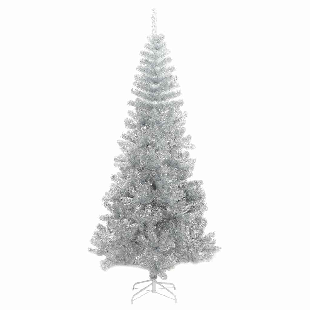 Vidaxl Kunstkerstboom med standard 180 cm cap sølvfarvet