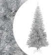 Vidaxl Kunstkerstboom med standard 210 cm cap sølvfarvet