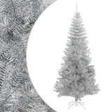 Vidaxl Kunstkerstboom med standard 210 cm cap sølvfarvet