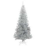 Vidaxl Kunstkerstboom med standard 210 cm cap sølvfarvet