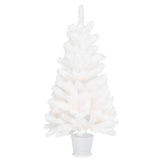 Vidaxl Kunstkerstboom med naturtro nåle 90 cm hvid