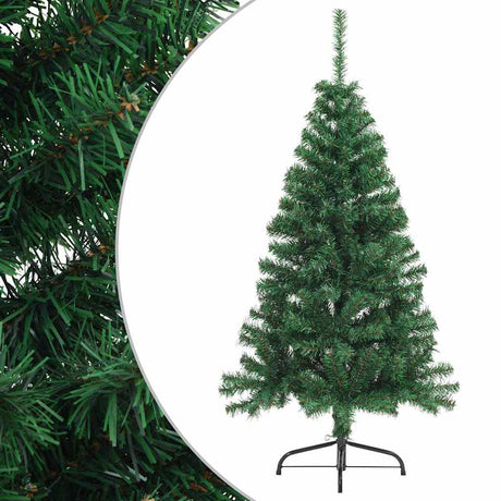 Vidaxl Kunstkerstboom med standard halv 150 cm PVC Green