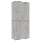 Vidaxl Shoe Cabinet 80x39x178 cm behandlet træbetonpris