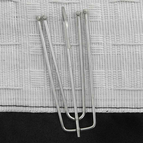 Vidaxl gardiner linned look blackout kroge 2 st 140x225 cm sort