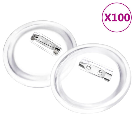 VidaXL knapper med stifter 100 stk 58 mm akryl