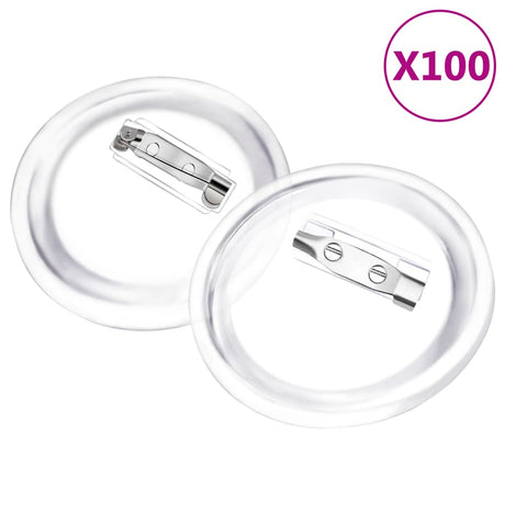 VidaXL knapper med stifter 100 stk 44 mm akryl