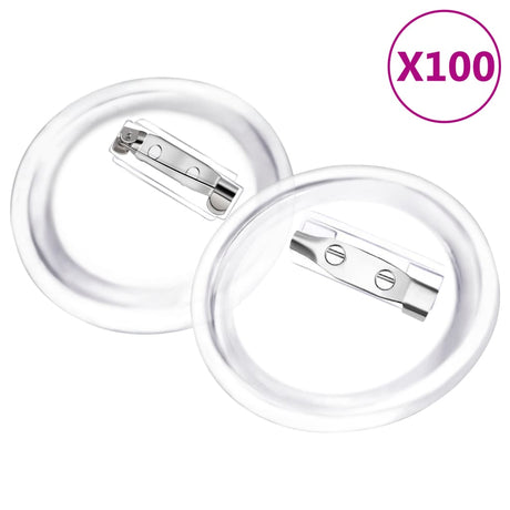 VidaXL knapper med stifter 100 stk 37 mm akryl