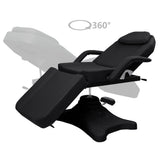 Vidaxl Massage Tabel 180x62x (86,5-118) CM sort